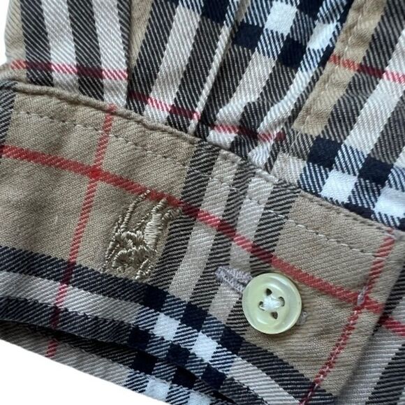 Burberry Blouse Button-Down Collar Vintage Check Shirt 10 New NWOT - Picture 4 of 11